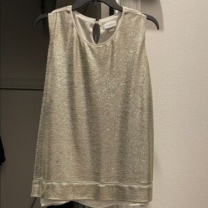 Calvin Klein Metallic Gold Blouse